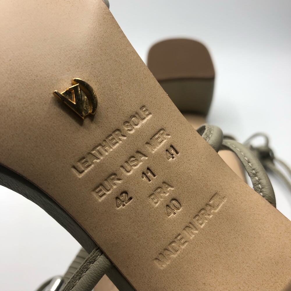 Free People X Vicenza Love Struck Square Toe Wrap Heels Olive US 11 - Picture 7 of 8